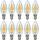 10er 6W E14 Kerze LED Lampe