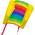 CIM Beach Kite Rainbow