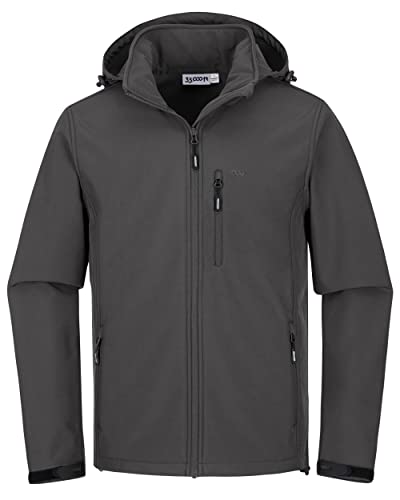 Regenjacke Damen 33,000ft Regenjacke Herren - Wasserdicht, Packbar, Mit Kapuze Für Outdoor Fahrrad Regenmantel