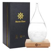 3DHOME Transparentes Wassertropfen-Sturmglas