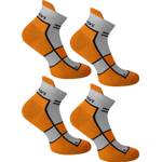 4 Paar Sneaker Laufsocken mit Frotteesohle und Stützfunktion