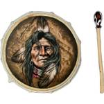 50cm Grosse Schamanentrommel Indianer Djembe Gemalt