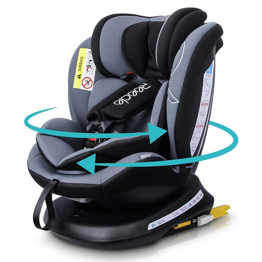 Isofix Auto Kindersitz 0-36kg Gruppe 0+1+2+3 ECE Autositz 360