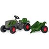 Rolly Toys rollyKid Fendt 516 Vario Trettraktor (mit Anhänger, Alter 2,5-5 Jahre, Heckkupplung, Dreh