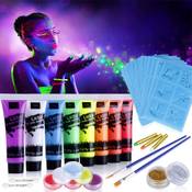 Lictin UV Bodypainting-Farben Vergleich