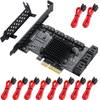 MZHOU PCI-E SATA Erweiterungskarte