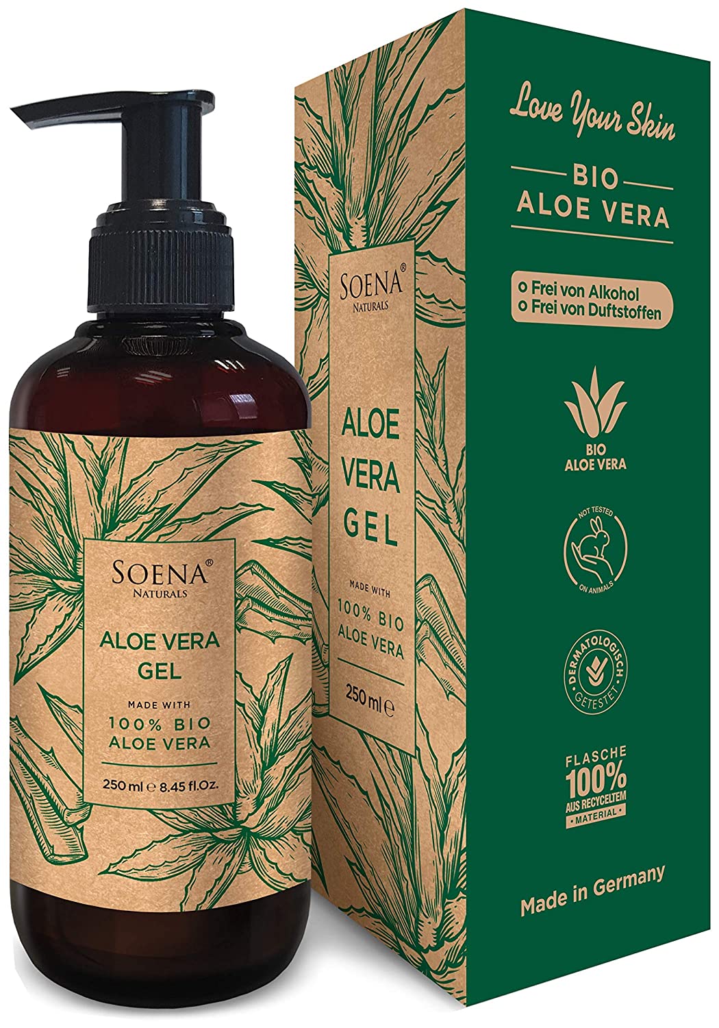 aloe vera gegen arthrose Aloe Vera Gel – 100% Feuchtigkeit [Kühlend & Pur] main image 1