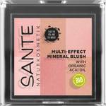 SANTE Naturkosmetik Multi-Effect Mineral Blush 01 Coral, Rouge, 6 Farbnuancen für einen natürlich-st