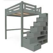 ABC MEUBLES Hochbett Alpage mit Treppe Vergleich