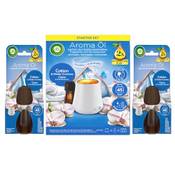 Air Wick Aroma-Öl Diffuser Starter-Set Cotton & weiße Orchidee