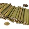 Aktiongruen Bambusröhrchen mit 100 g Lehmpulver