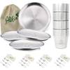 AllEco Stainless Steel Camping Plate