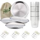 AllEco Stainless Steel Camping Plate