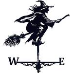 Alnicov Wetterfahne Hexe