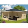 Alpholz 5-Eck Gartenlaube Maik-40