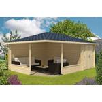 Alpholz 5-Eck Gartenlaube Maik-40