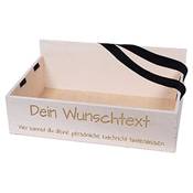 Alsino Bauchladen mit Wunschtext