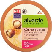 Alverde Körperbutter Macadamianuss Karitébutter Vergleich