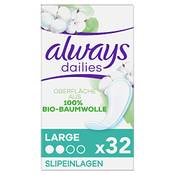 Always dailies Bio-Baumwolle Vergleich
