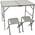 AMANKA Alu Campingtisch-Set 