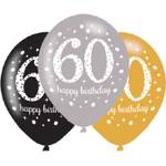 Amscan 9900741 Latexballons 60 Happy Birthday