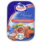 Appel Heringsfilets in Tomaten-Crem