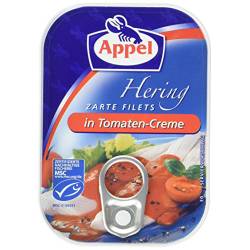 Appel Heringsfilets in Tomaten-Crem