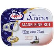 Appel Sardinen Madeleine Rot Vergleich