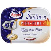 Appel Sardinenfilets Piri-Piri Vergleich