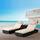Arebos 2X Poly-Rattan Sonnenliege