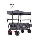 Arebos Bollerwagen faltbar mit Dach
