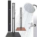 Arebos Solardusche 60 L & Bodenelement