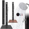 Arebos Solardusche 60 l mit Bodenelement