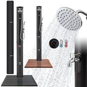 Arebos Solardusche 60 l mit Bodenelement Vergleich