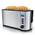 Arendo Toaster Edelstahl Langschlitz