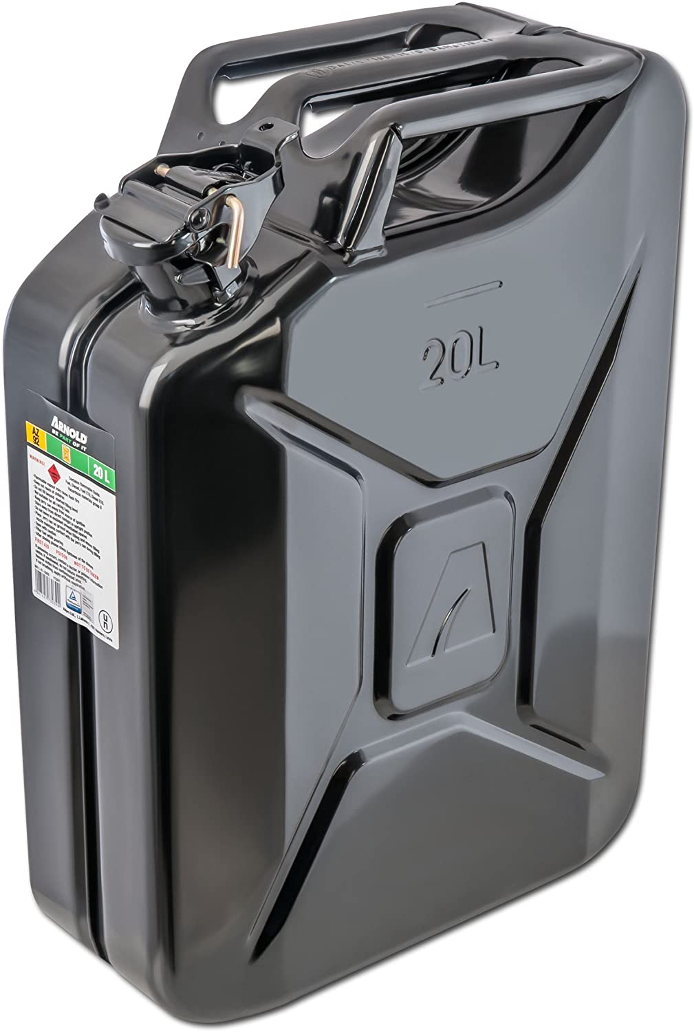 Benzinkanister aus Metall 20L Kraftstoff Kanister Edelstahl-Gaskanister  Dicht Verschlossener Verdickter Kraftstoffkanister