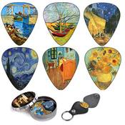 Art tribute Vincent Van Gogh Plektrum