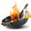 Asiastreetfood Carbonstahl-Wok