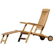 ASS Hochwertiger Teak Steamer DECKCHAIR