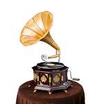 Aubaho Grammophon Antik-Stil verziert