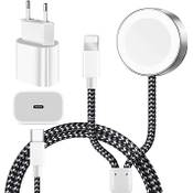 Augley Apple Watch 2-in-1 Ladekabel