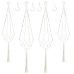 Augshy Makramee Blumenampel 4er Set