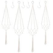 Augshy Makramee Blumenampel 4er Set