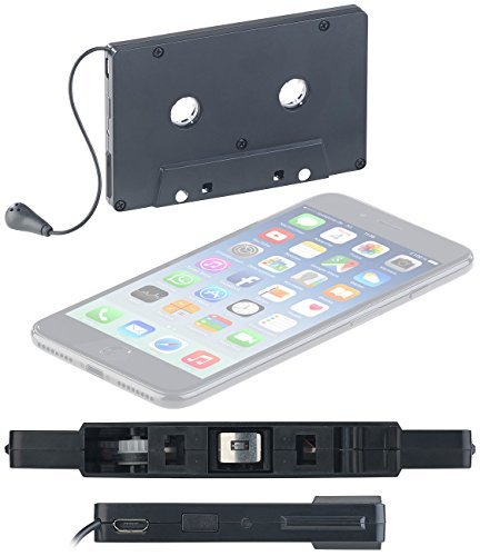 Elook Kfz-Kassetten-AUX-Adapter, 3,5 mm, Universal-Audio-Kabel