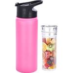 Auxesia Trinkflasche mit Fruchteinsatz