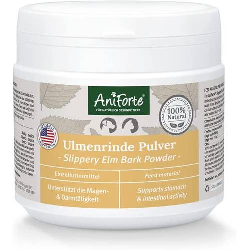 Petgold Ulmenrinde for Dogs 100g - Premium Slippery Elm Bark Powder  Ulmenoxide Dog : : Pet Supplies