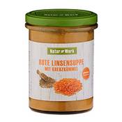 Natur Werk Rote Linsensuppe mit Kreuzkümmel