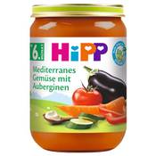 Hipp Mediterranes Gemüse mit Auberginen Vergleich