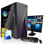 Systemtreff Basic Gaming Komplett PC Set Ryzen 5 PRO Vergleich