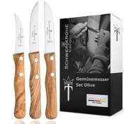 Schwertkrone Solingen 3er-Set Obst- und Gemüsemesser Vergleich
